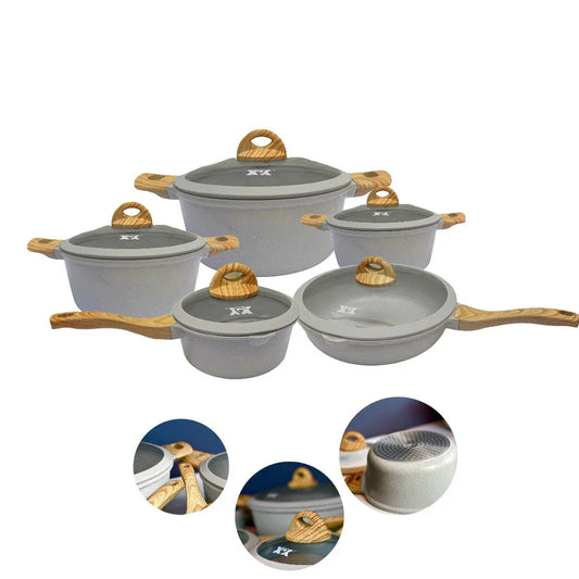 5-Piece Granite Cookware Set